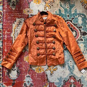NWT Free People Velvet Military Jacket Size: M